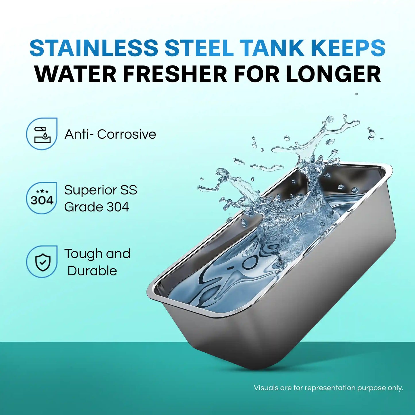 Aquaguard Astor RO+UV Stainless Steel Alkaline 2X Water Purifier