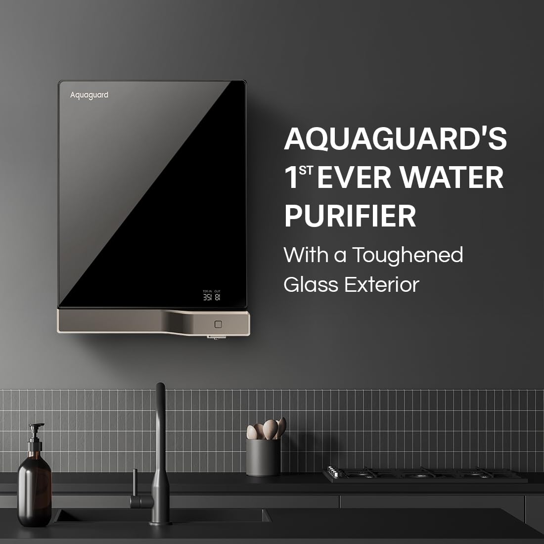Aquaguard Slimtech Glass RO+UV Copper Water Purifier