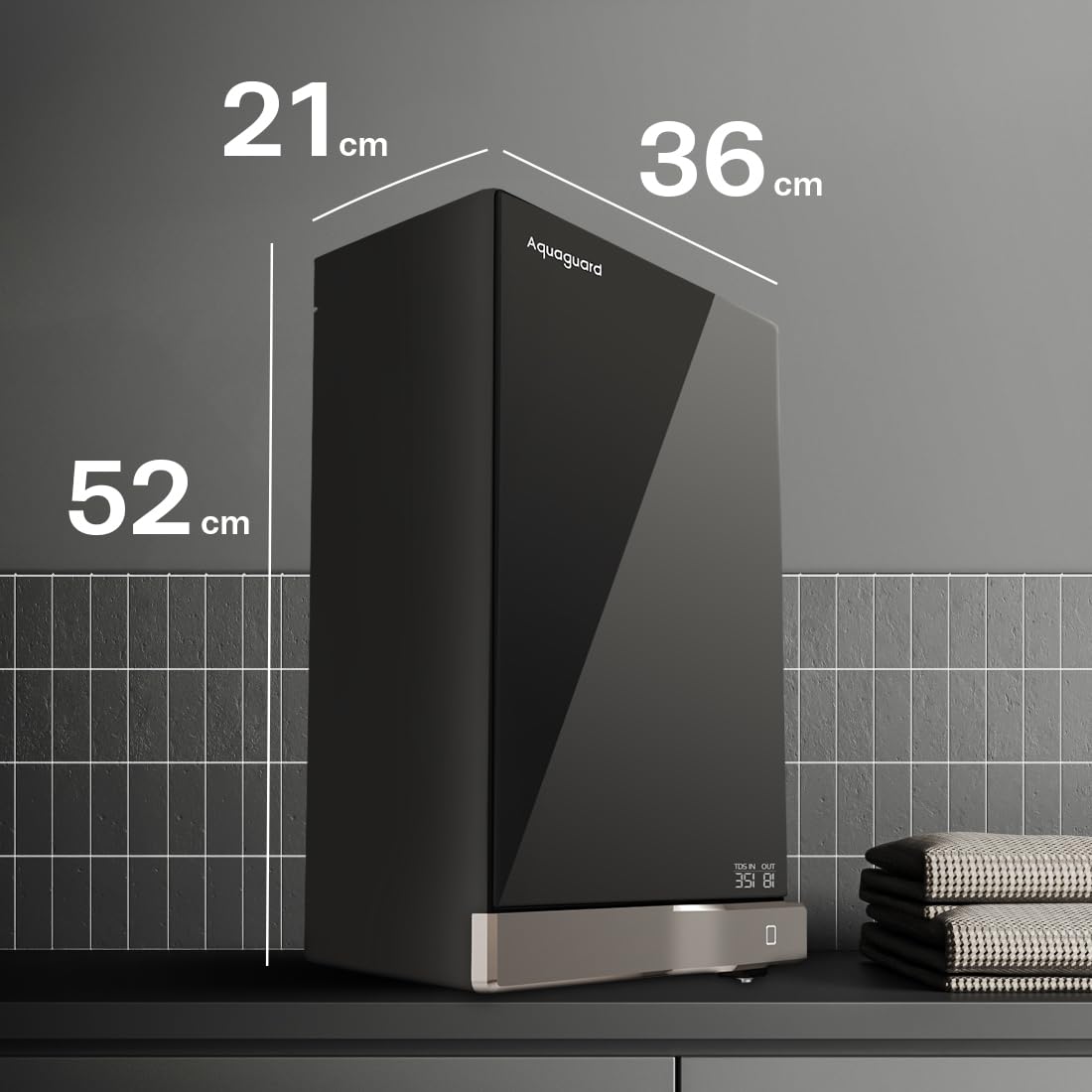 Aquaguard Slimtech Glass RO+UV Copper Water Purifier