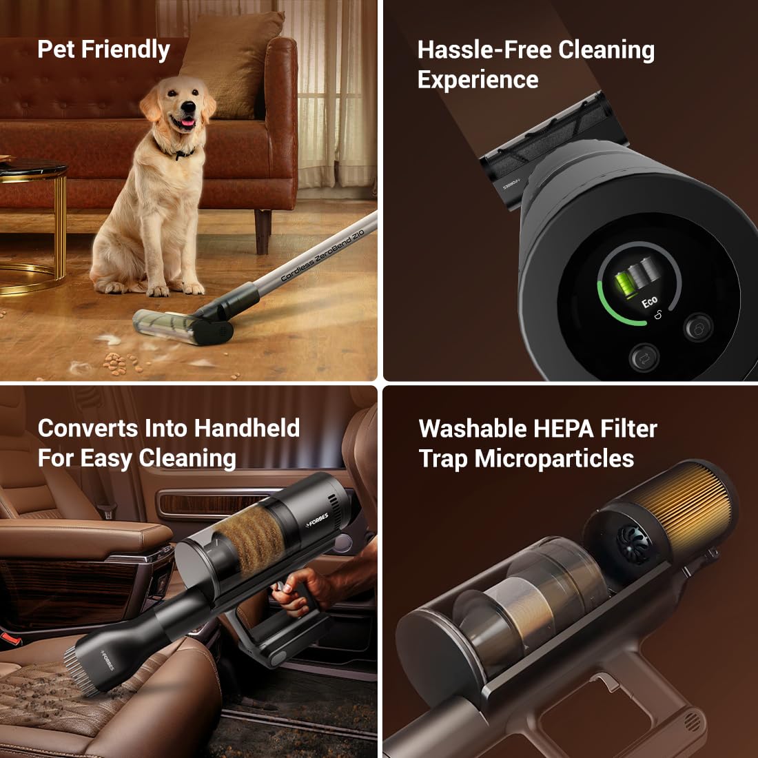 Forbes Cordless Zerobend Z10 Vacuum Cleaner