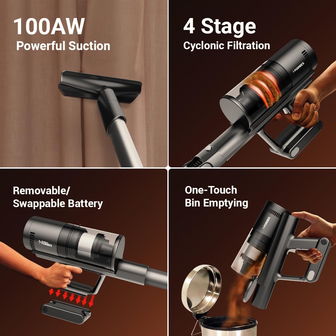 Forbes Cordless Zerobend Z10 Vacuum Cleaner