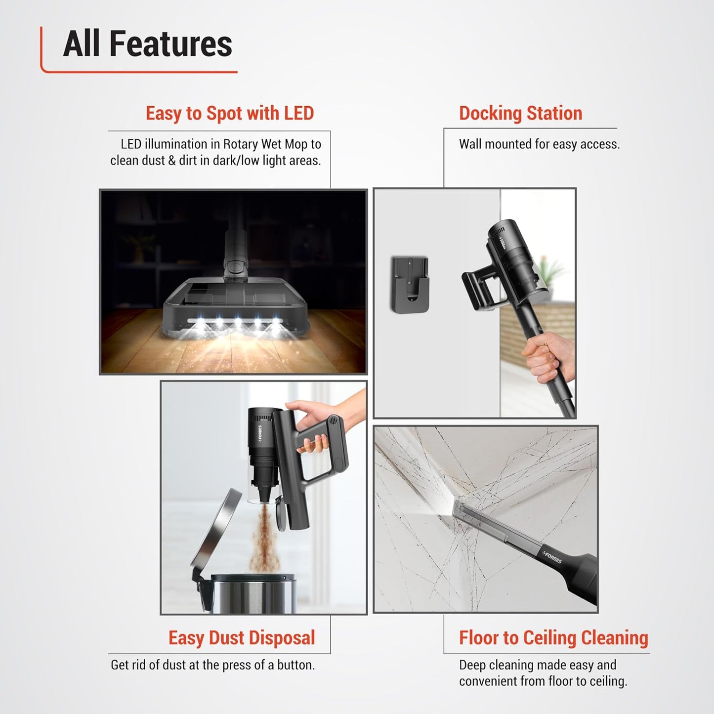 Forbes Cordless Zerobend Z21WM Vacuum Cleaner