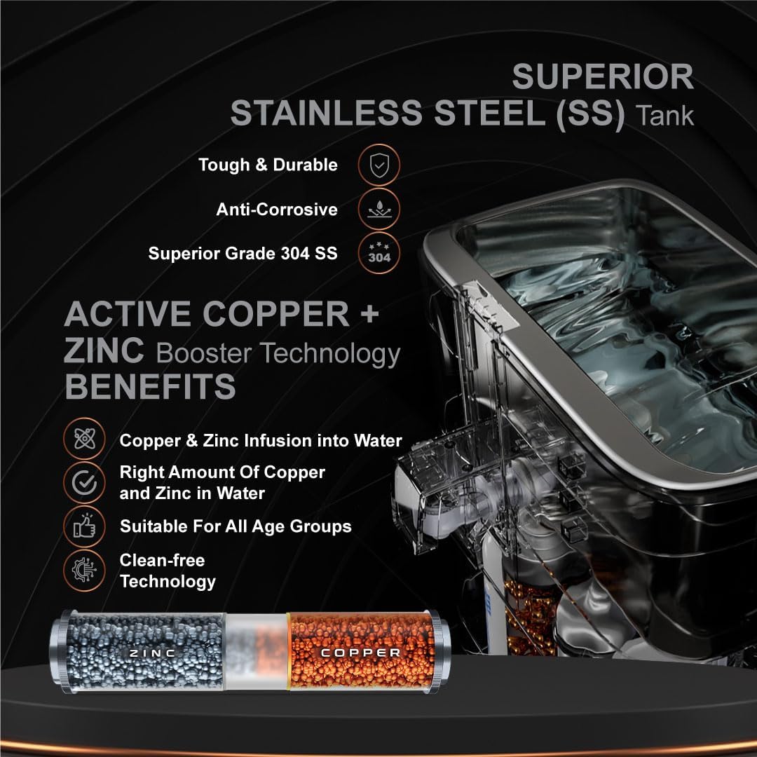 Aquaguard Eden WS RO+UV Stainless Steel Copper Water Purifier