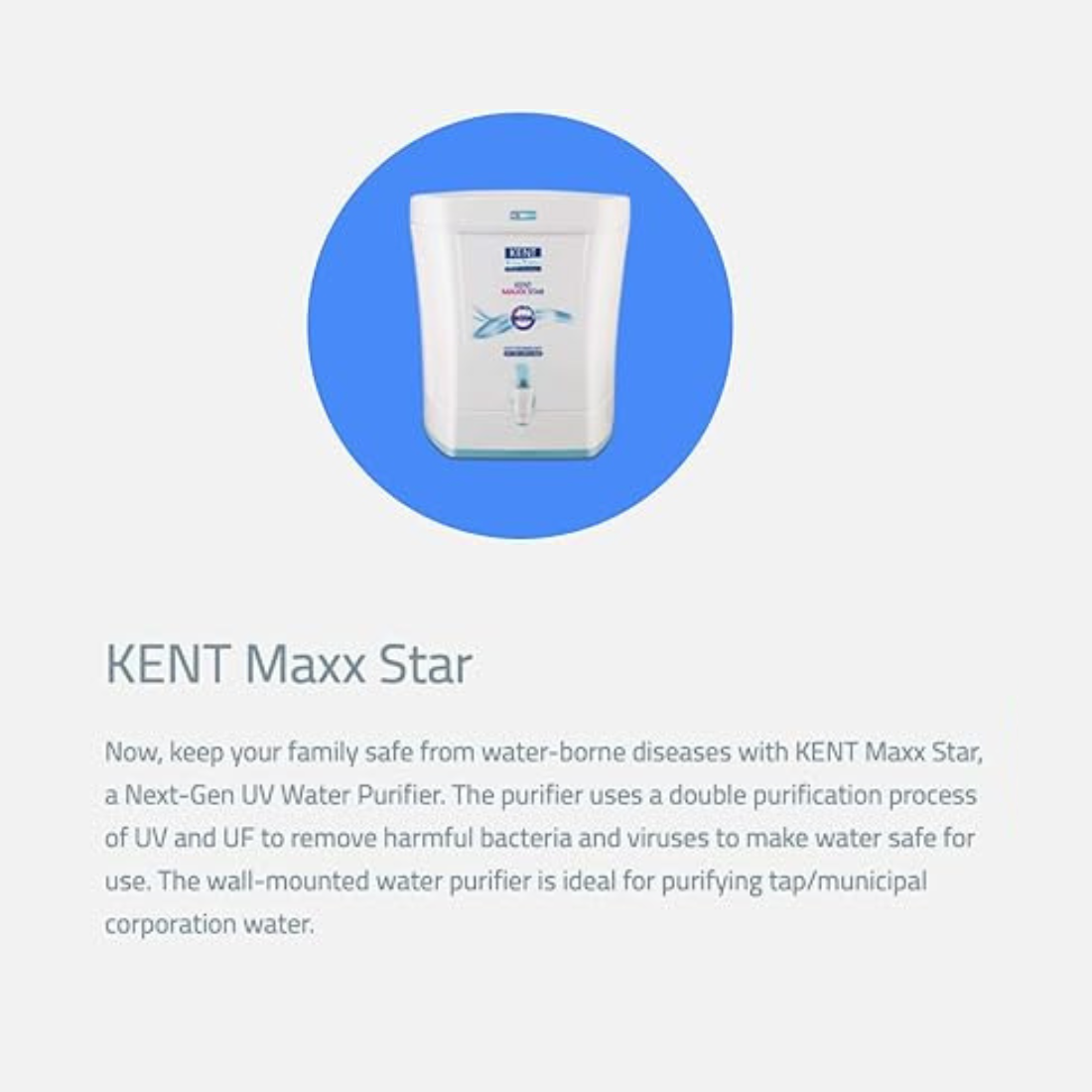 KENT Maxx Star Water Purifier