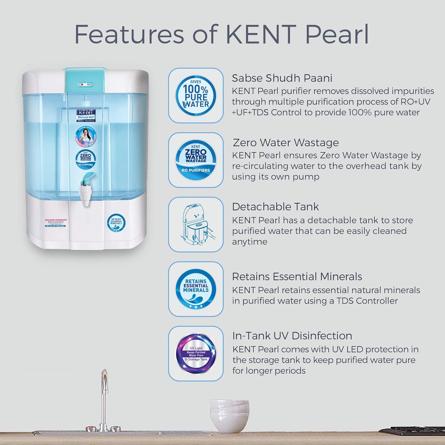 KENT Pearl RO Water Purifier