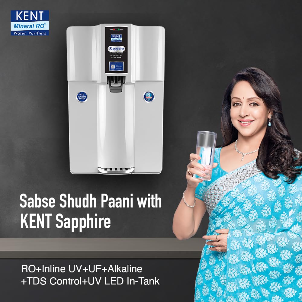 KENT Sapphire RO Water Purifier (White)