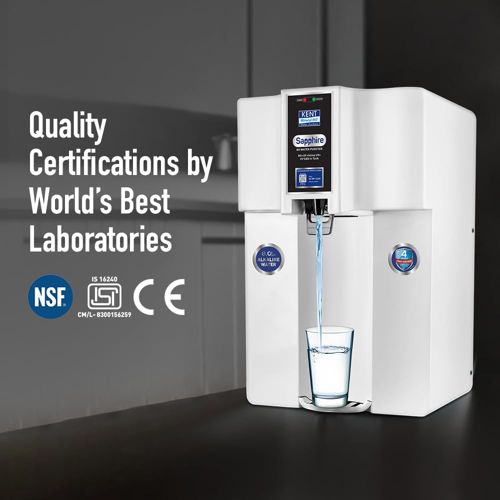 KENT Sapphire RO Water Purifier (White)
