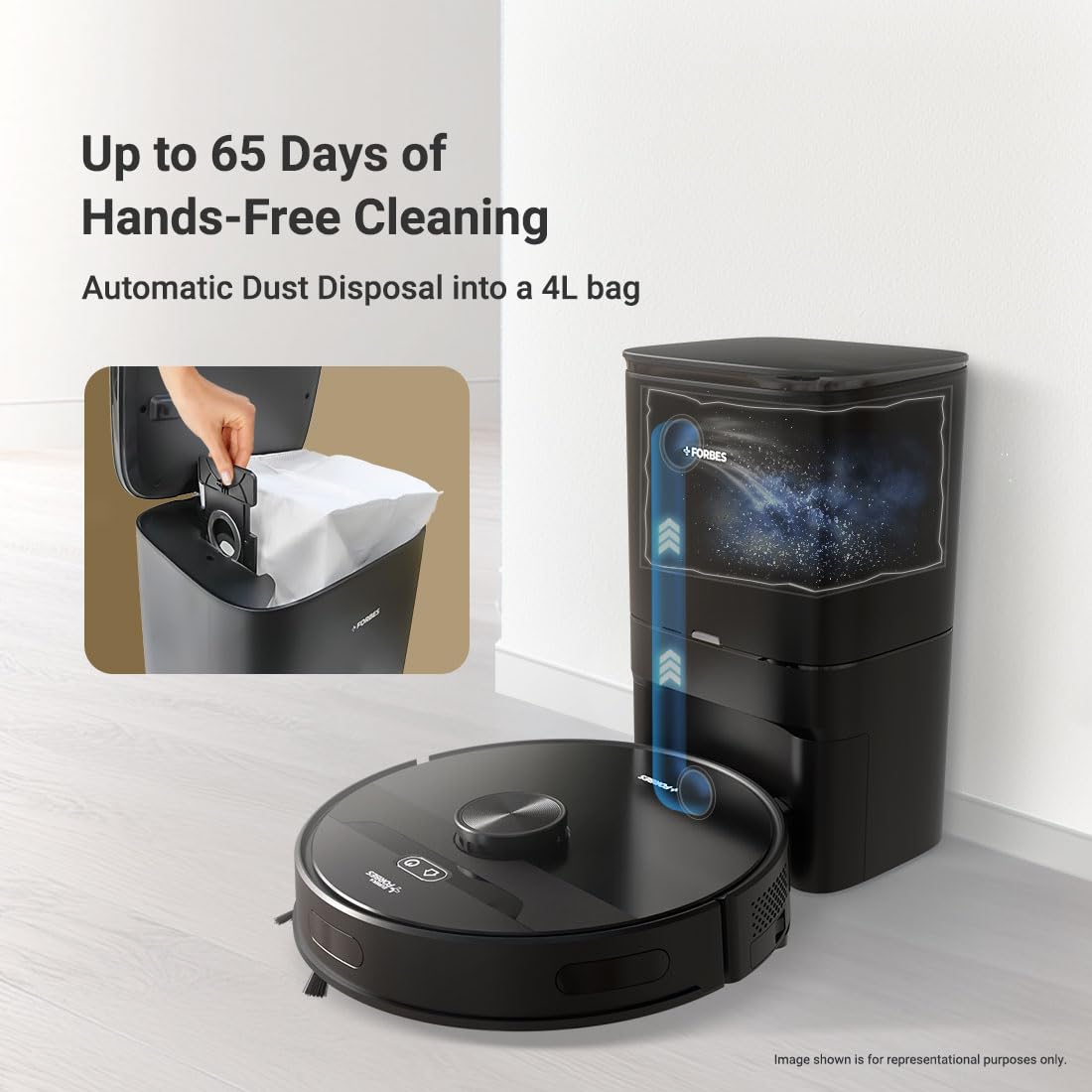 Forbes Smartclean With Auto Bin Robotic Vacuum Cleaner