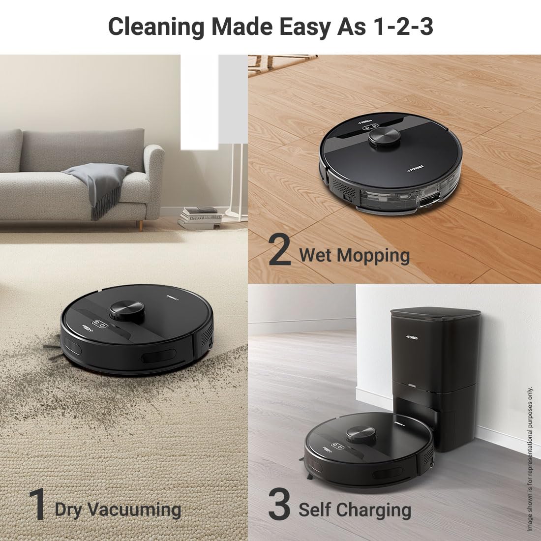 Forbes Smartclean With Auto Bin Robotic Vacuum Cleaner