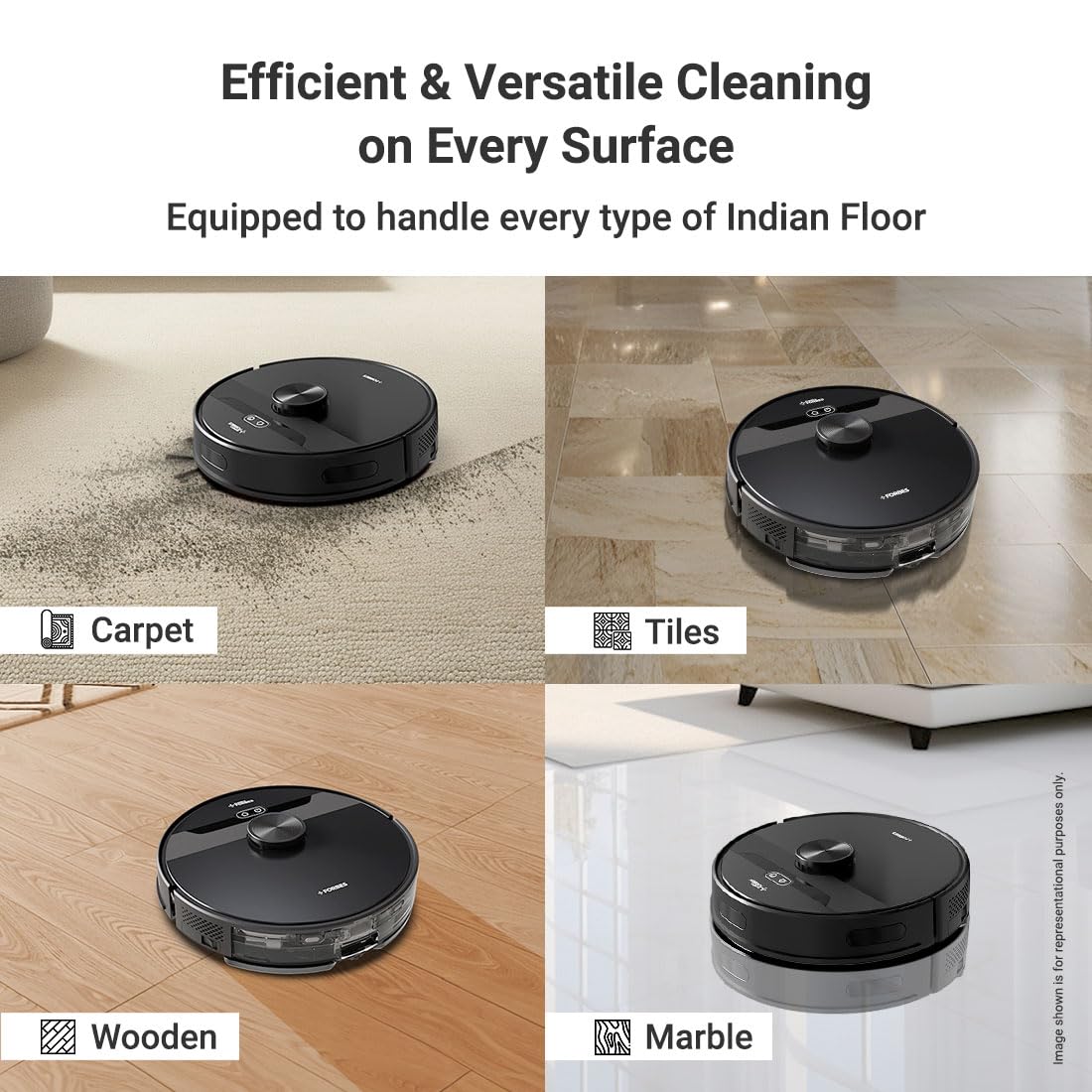 Forbes Smartclean With Auto Bin Robotic Vacuum Cleaner