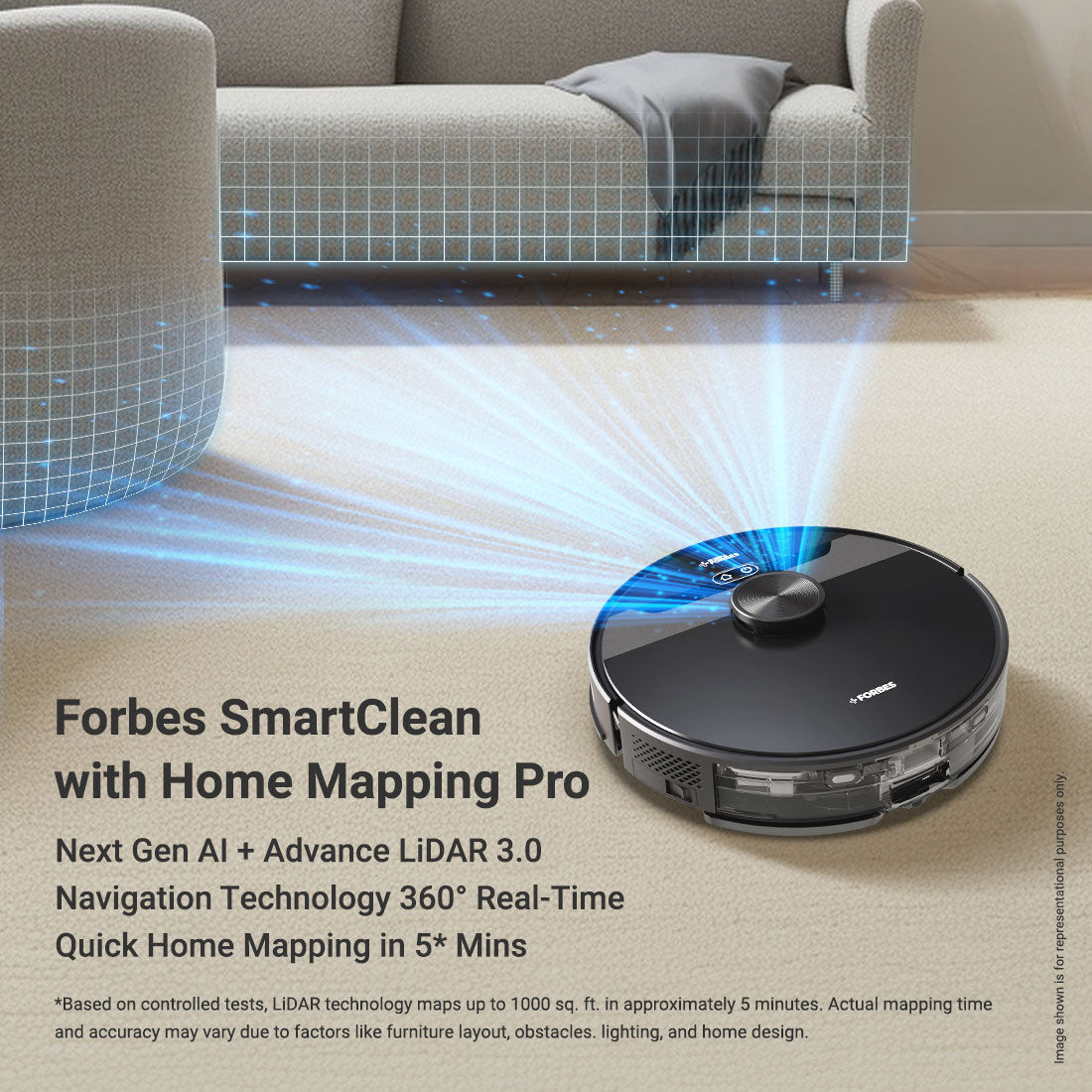 Forbes Smartclean With Home Mapping Pro Robotic Vacuum Cleaner