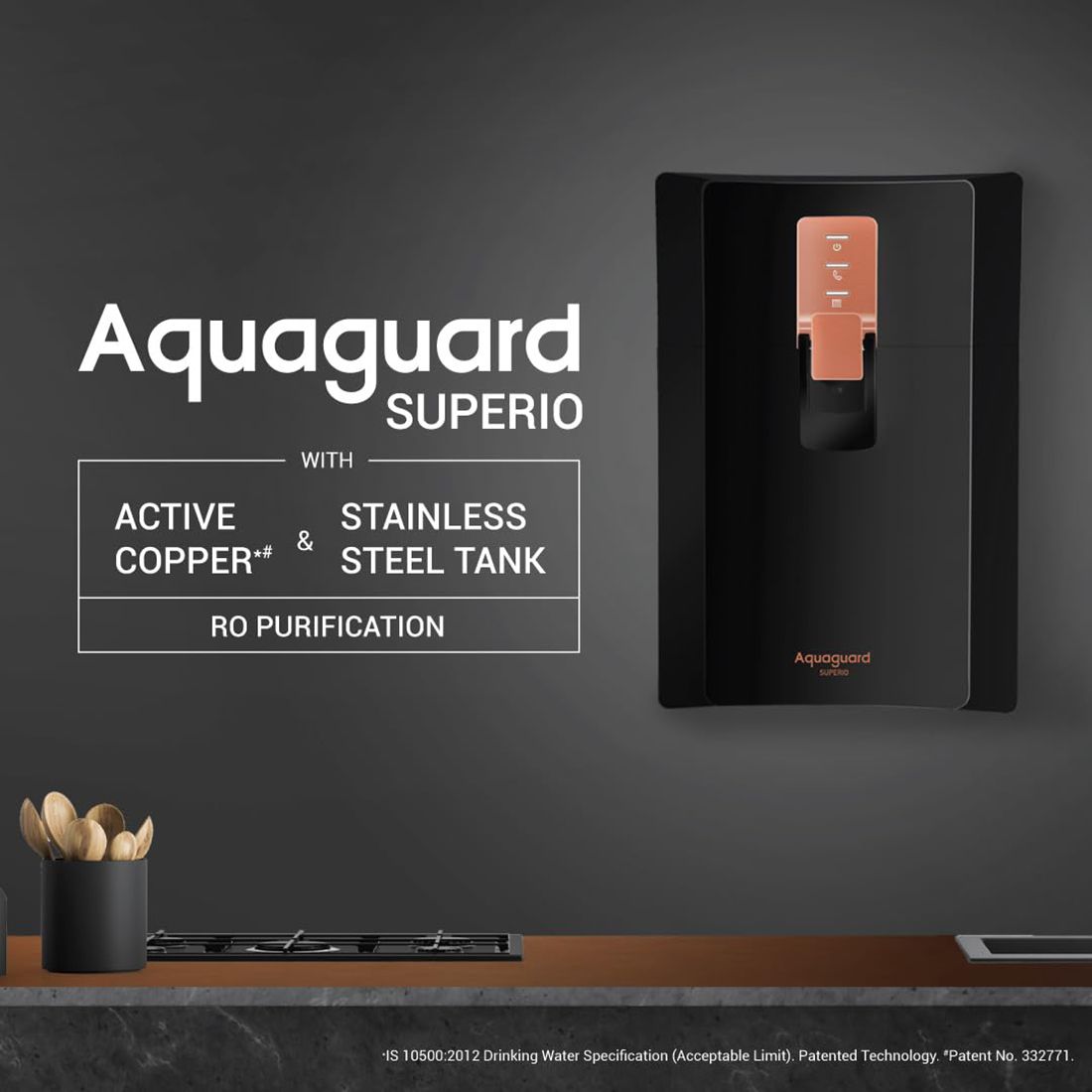 Aquaguard Superio RO Stainless Steel Copper Water Purifier