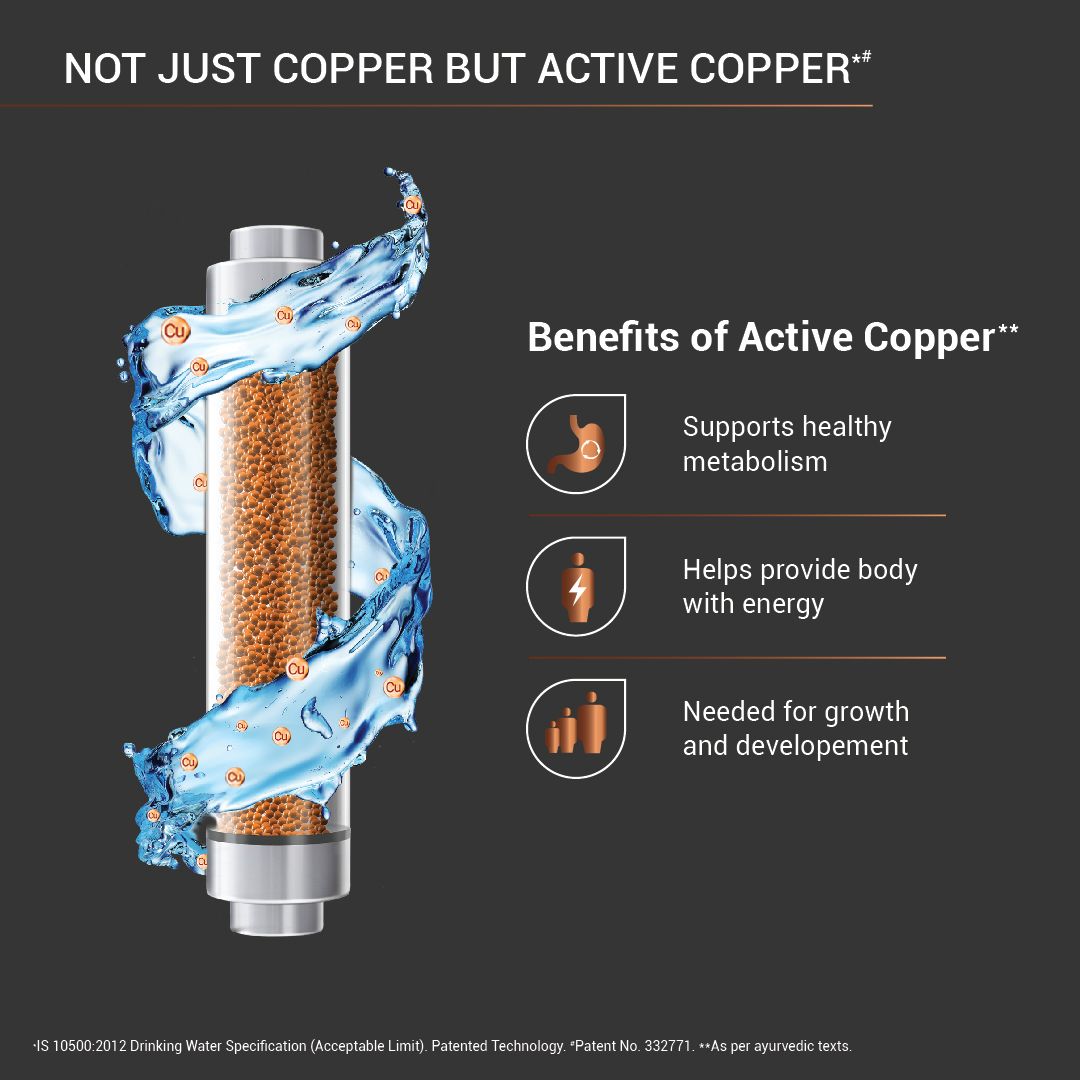 Aquaguard Superio RO+UV Taste Adjuster Stainless Steel Copper Water Purifier