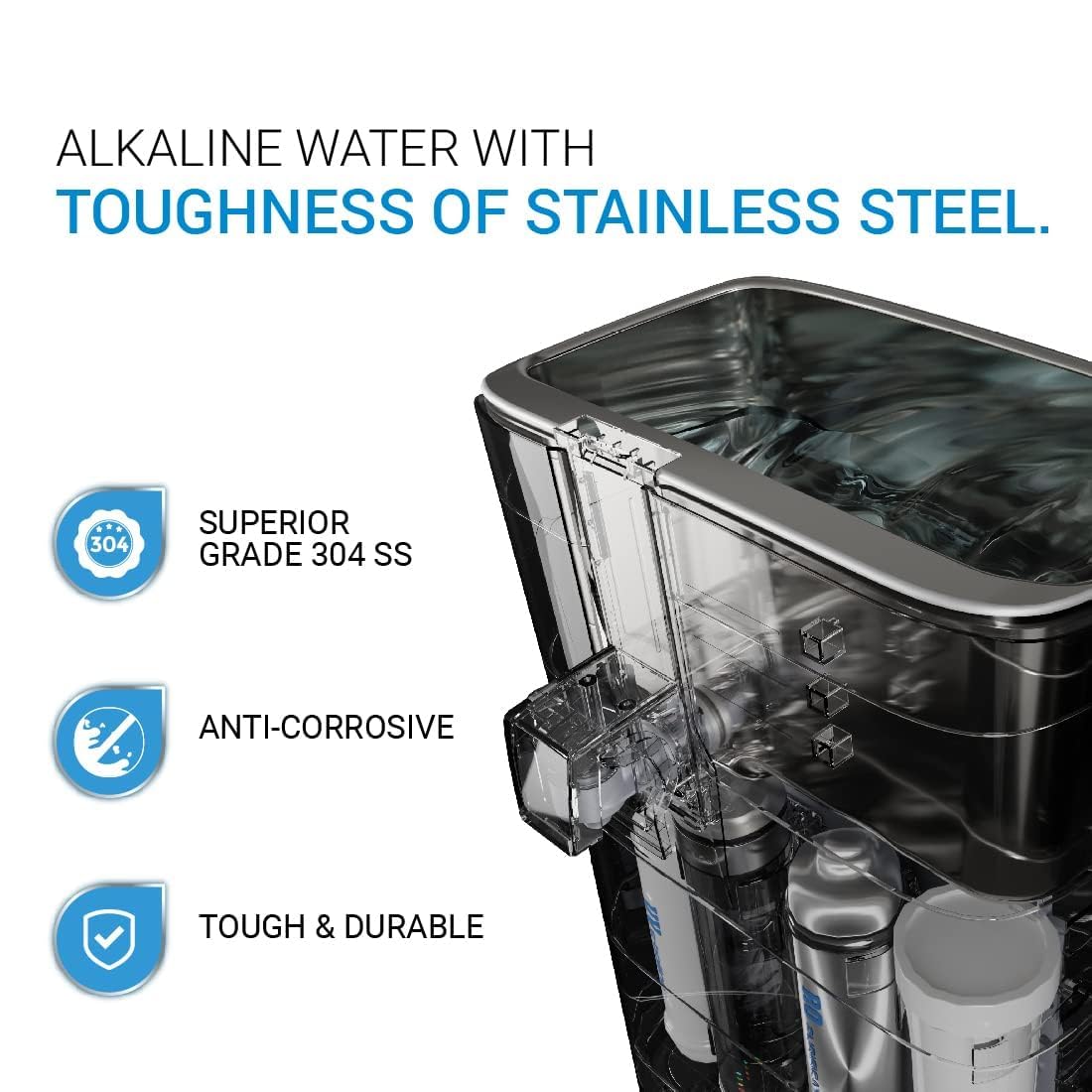 Aquaguard Superio WS RO+UV Stainless Steel Alkaline Water Purifier