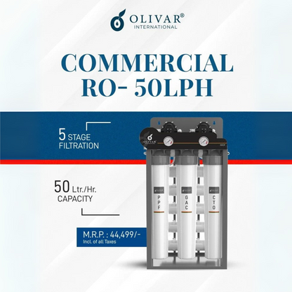 OLIVAR 50 LPH Commercial RO Plant