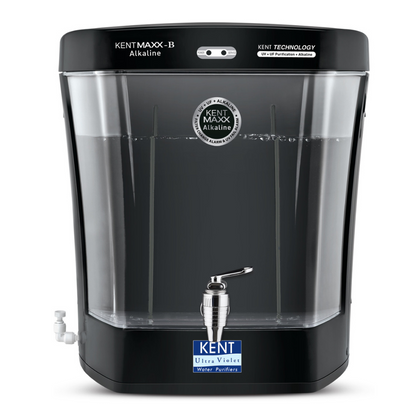 KENT Maxx Alkaline-B UV + UF + Alkaline Water Purifier  (Black)