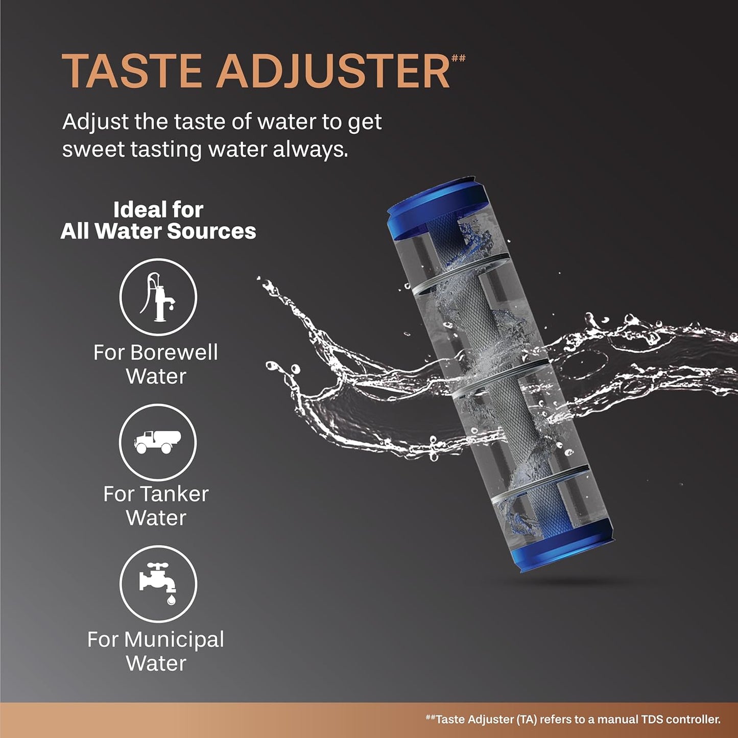 Aquaguard Neo Copper RO+UV Taste Adjuster Copper Water Purifier