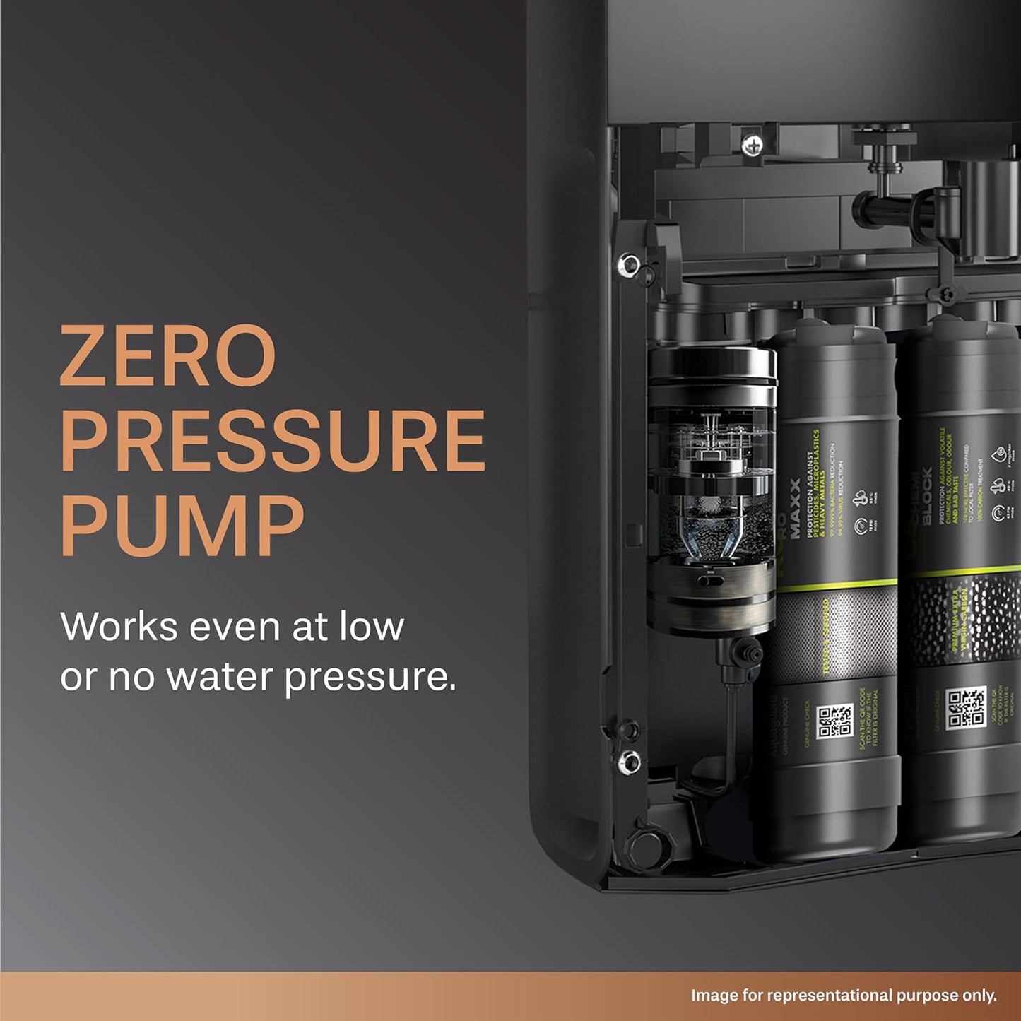 Aquaguard Neo Copper RO+UV Taste Adjuster Copper Water Purifier