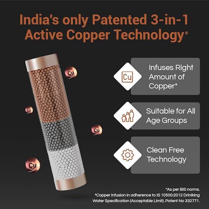 Aquaguard Select Designo UTC RO+UV Copper Water Purifier