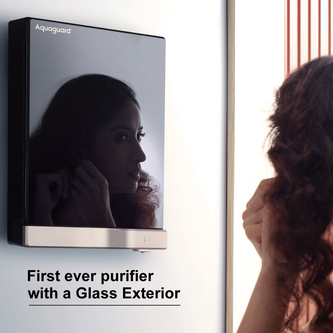 Aquaguard Slimtech Glass UV Storage Copper Water Purifier