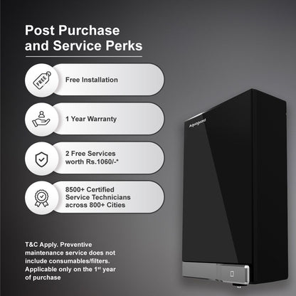 Aquaguard Slimtech Glass UV Storage Copper Water Purifier