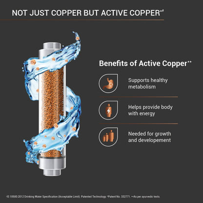 Aquaguard Superio RO+UV Taste Adjuster Stainless Steel Copper Water Purifier